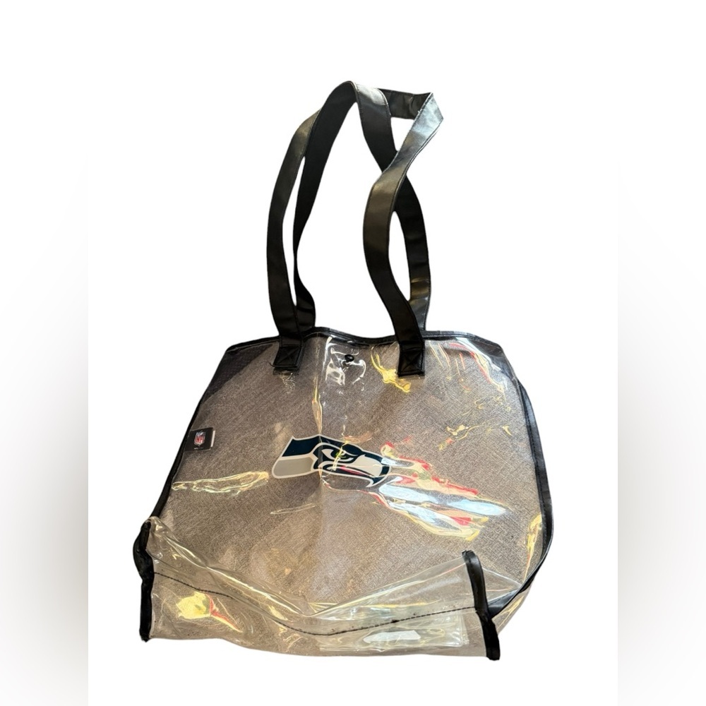 NFL Seattle Seahawks Clear Tote Bag Stadium Approved 14x12 Shoulder Bag